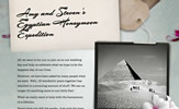Amy and Steven's Egyptian Honeymoon Expedition