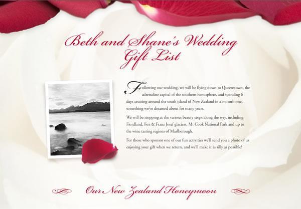 Buy Our Honeymoon: Wedding Gift List and Honeymoon Fund