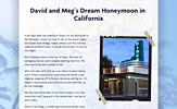 David and Meg's Dream Honeymoon in California