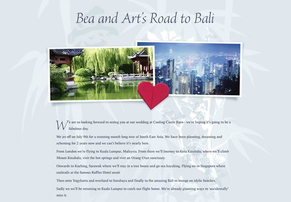 Example wedding gift lists and honeymoon registries - Buy Our ...