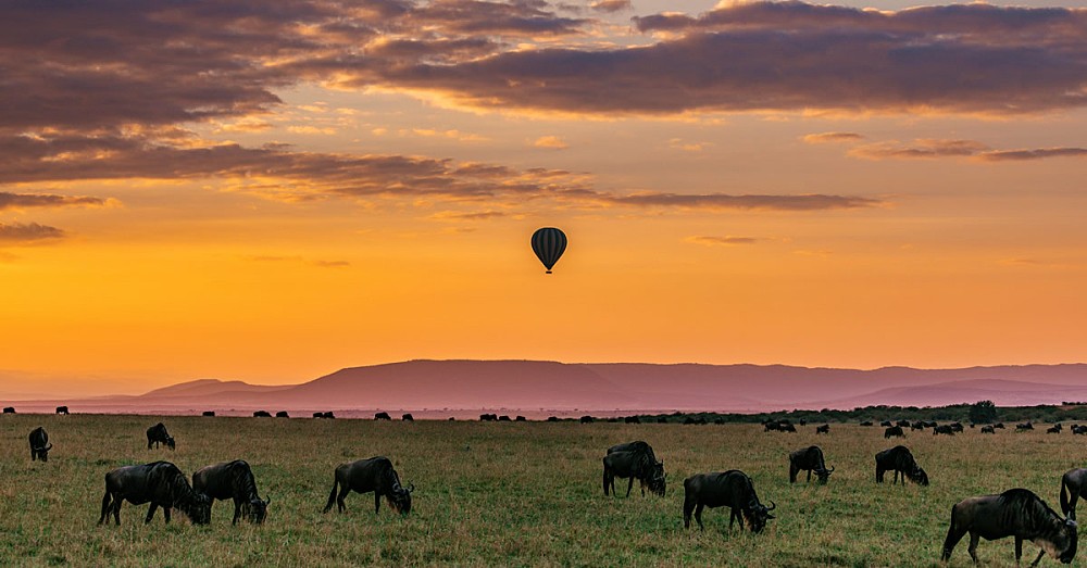 A balloon flight in Tanzania