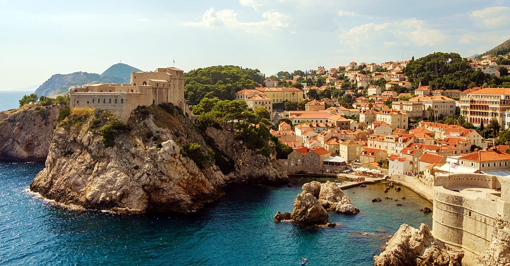 The port of Dubrovnik, Croatia