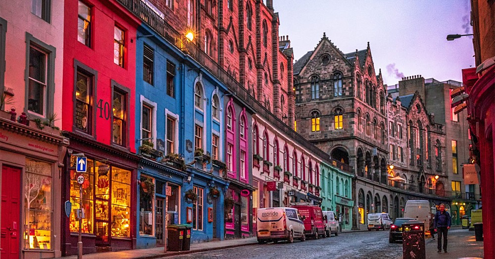 A street in Edinburgh, Scotland