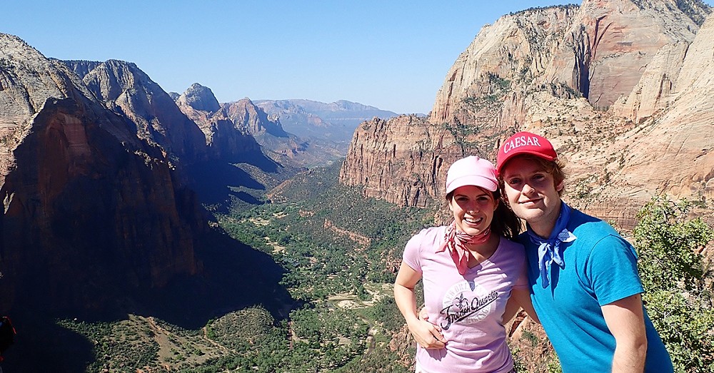 Hiking in Zion National Park, USA