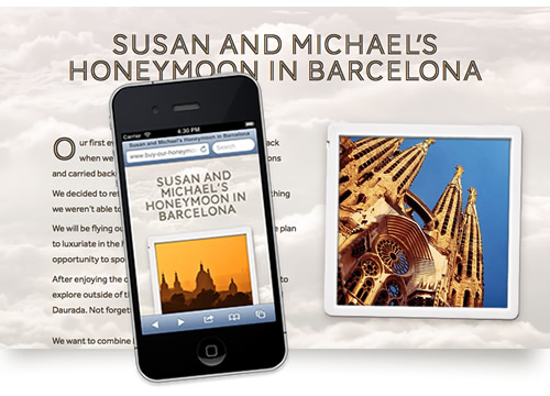 Susan and Michael's Honeymoon in Barcelona